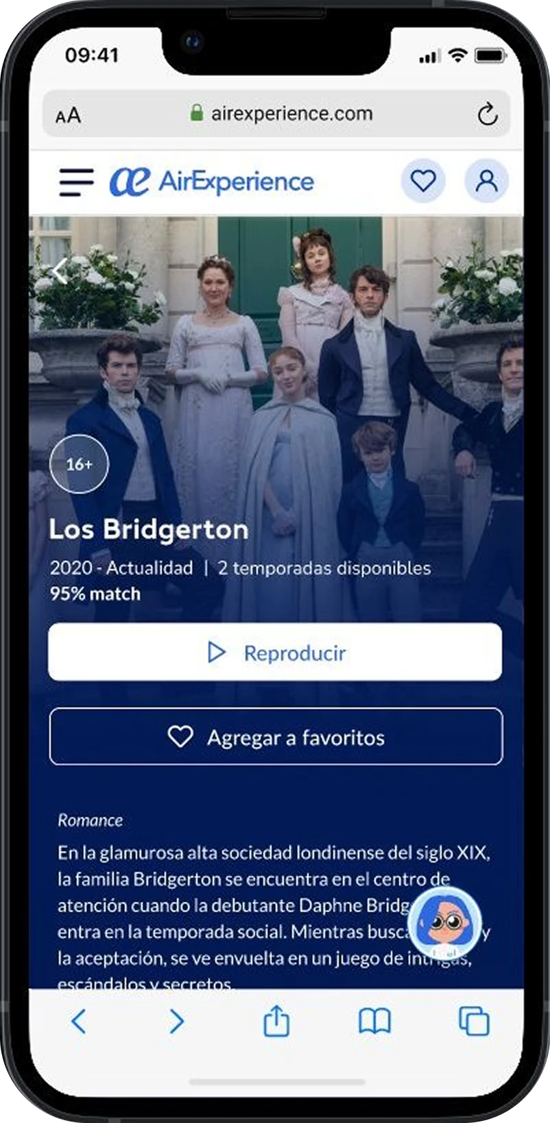 Reseña de contenido en AirExperience