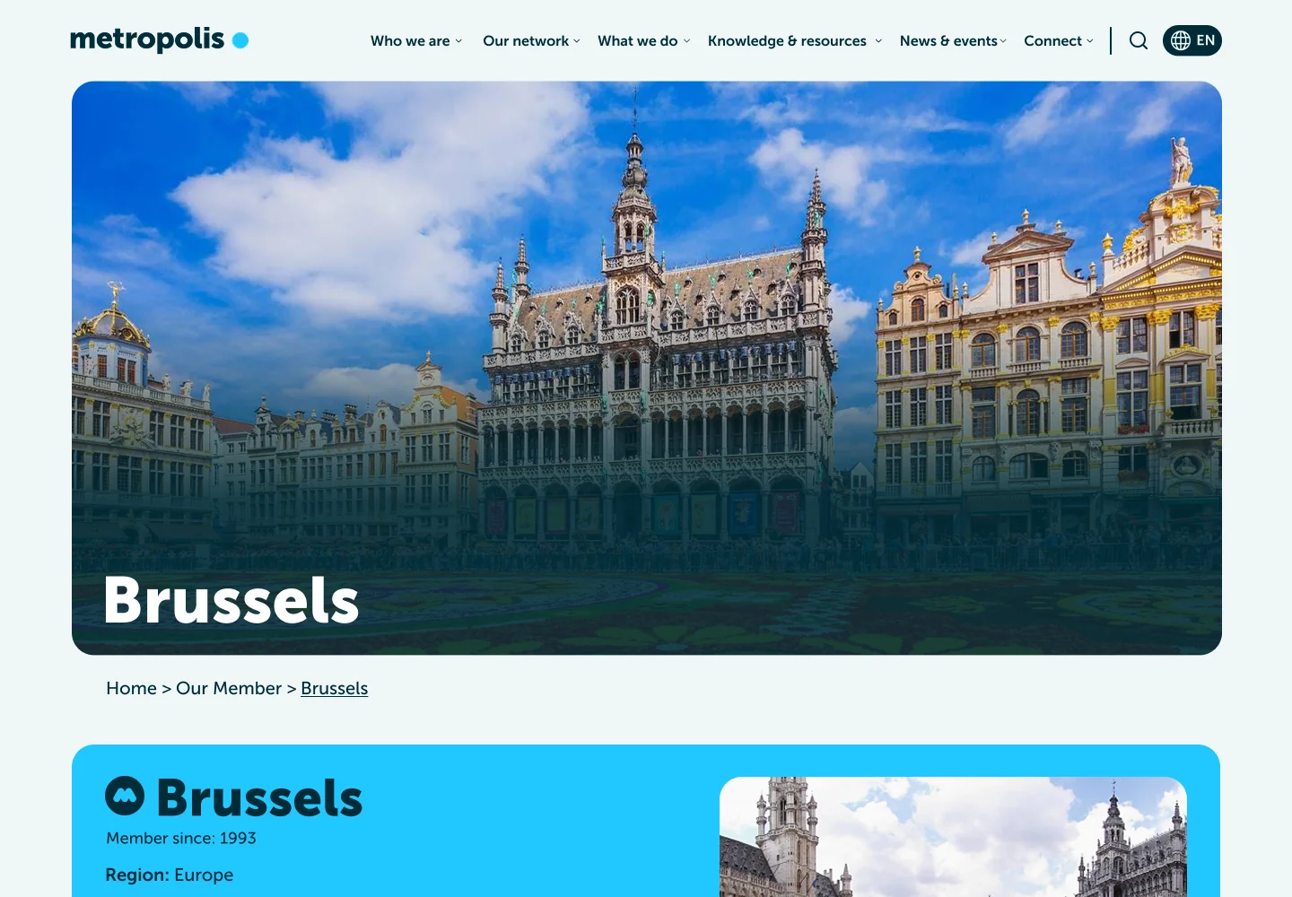Ficha de país en la web de Metropolis